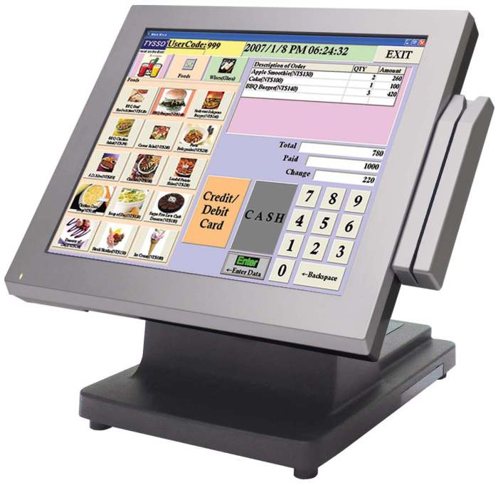 Terminal dotykowy POS 15" Tysso 5715 BEZ CZYTNIKA